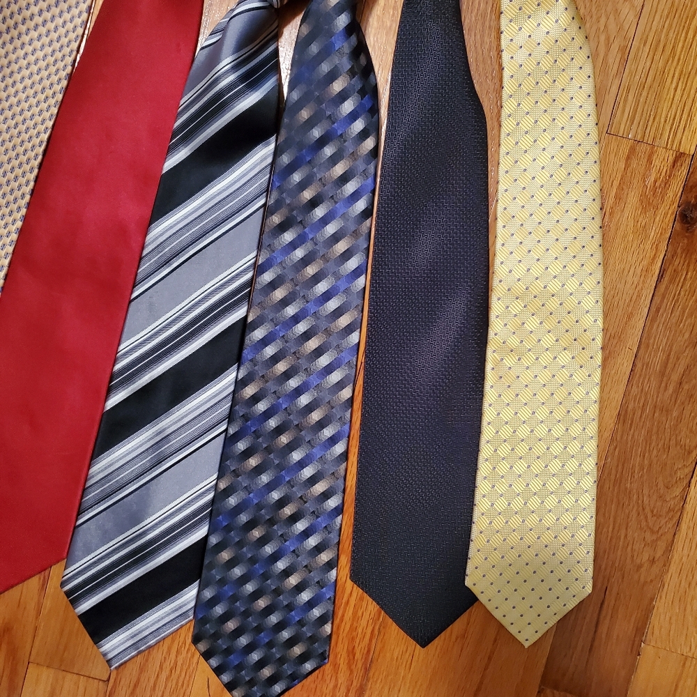 Men's Ties Set Of 6 Assorted - Picture 3 of 6
